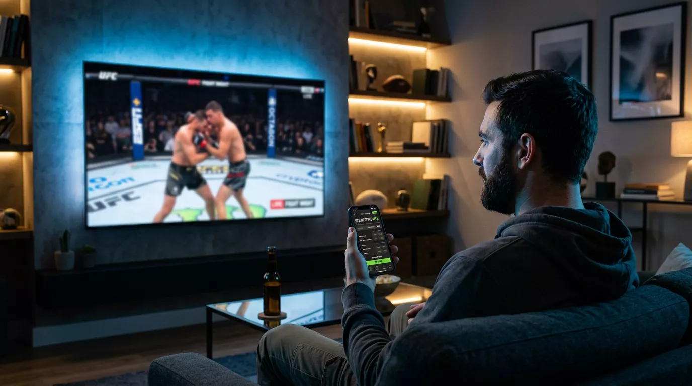 Apuestas en vivo durante un combate UFC con cuotas actualizandose en tiempo real